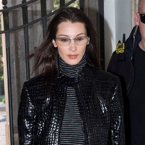 bella hadid chanel glasses|Bella Hadid Wears a Suit and Ali G Sunglasses .